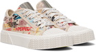 Marc Jacobs Beige 'The Punk Scribble' Sneakers