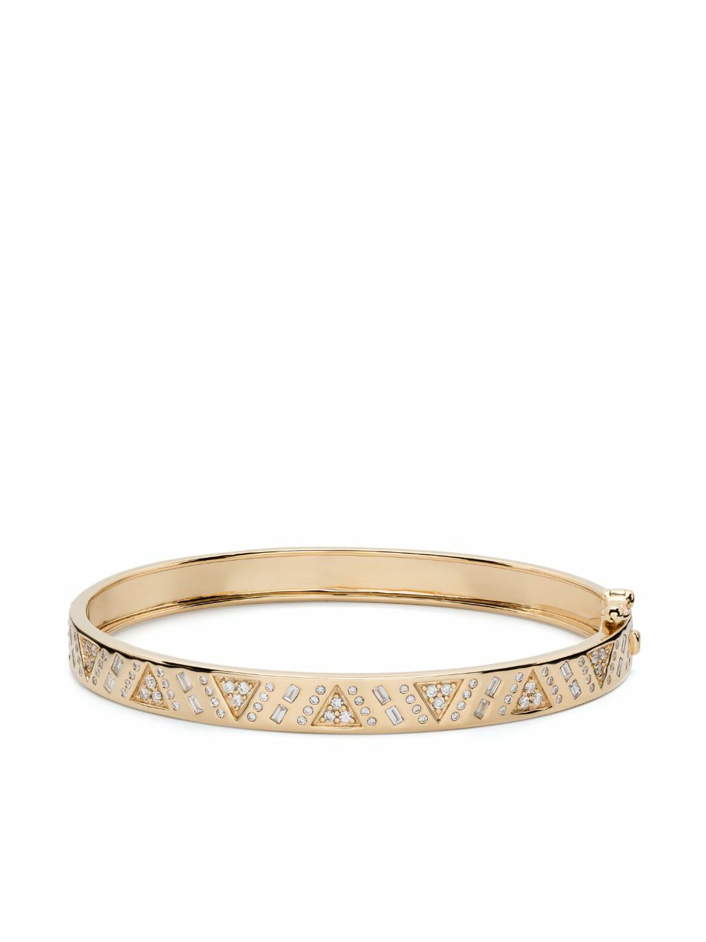 Harwell Godfrey 18K Yellow Gold Stardust Diamond Bangle Bracelet