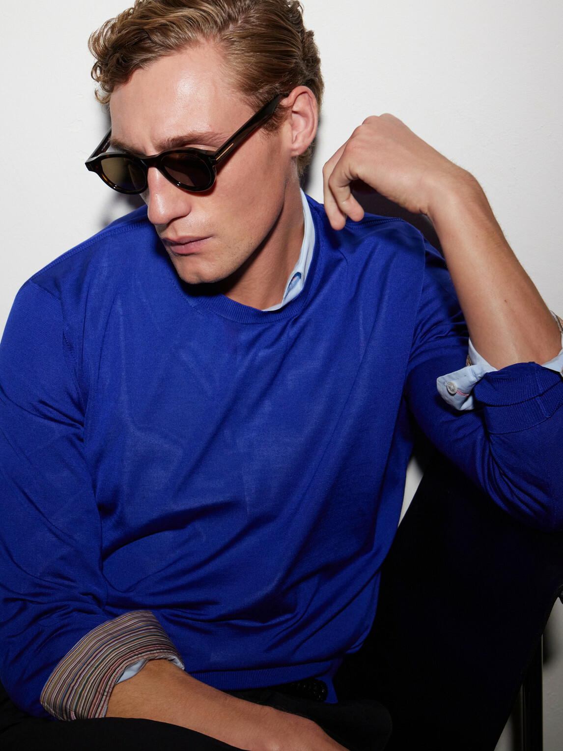 TOM FORD - Oliver 02 Round-Frame Acetate Sunglasses - Black