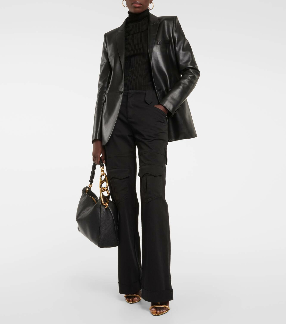 Tom Ford Carine Large leather shoulder bag