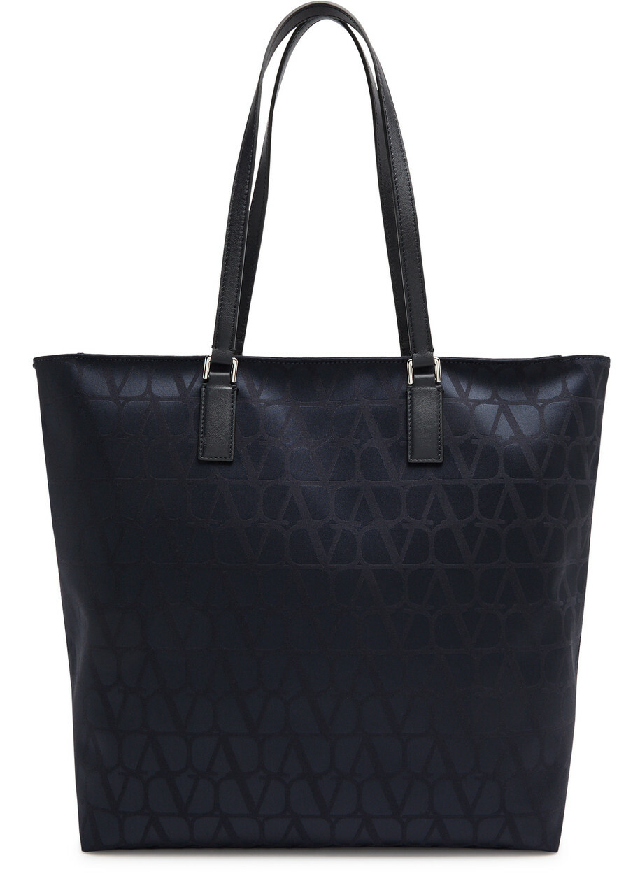 Valentino Toile Iconographe Logo Satin Tote - Blue - One Size