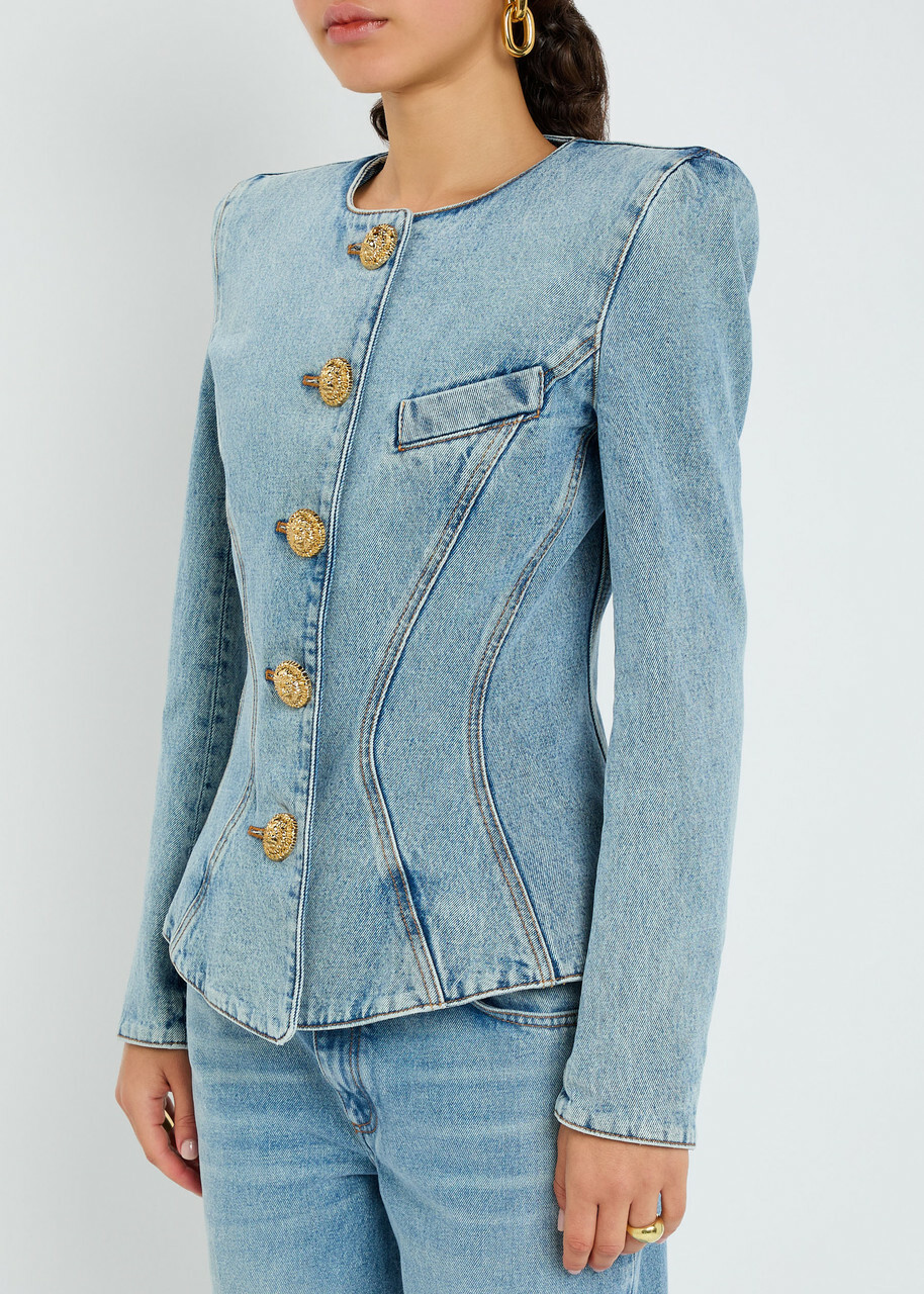 Balmain Panelled Denim Jacket