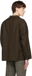 Taiga Takahashi Black & Brown Sack Blazer