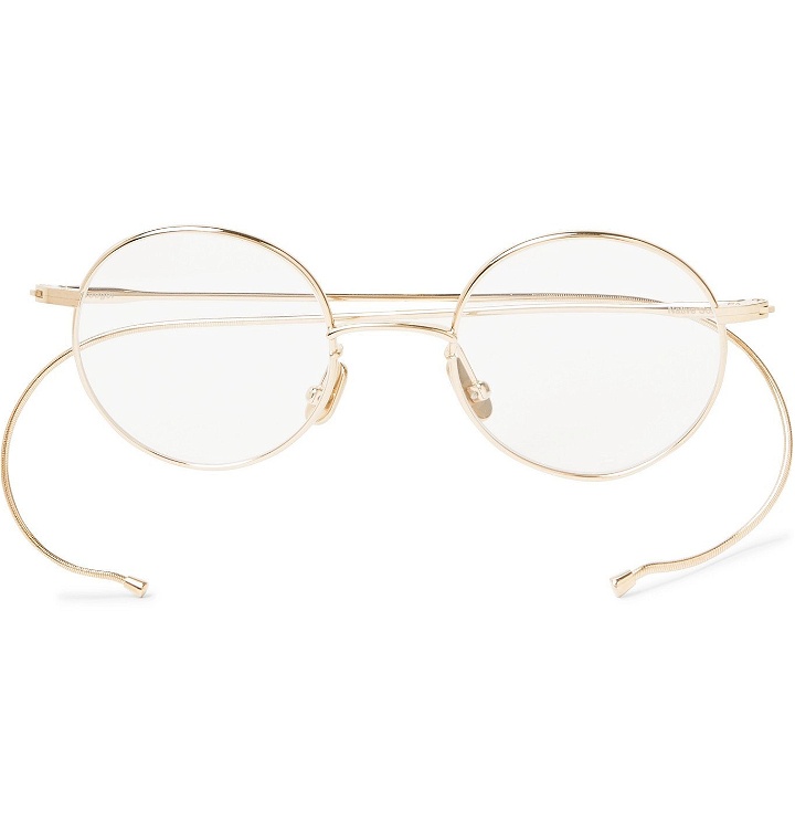 Photo: Native Sons - Seeger Round-Frame Gold-Tone Optical Glasses - Gold