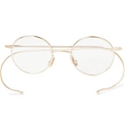 Native Sons - Seeger Round-Frame Gold-Tone Optical Glasses - Gold