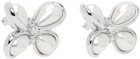 SHUSHU/TONG Silver & White YVMIN Edition Large Pearl Butterfly Flower Earrings