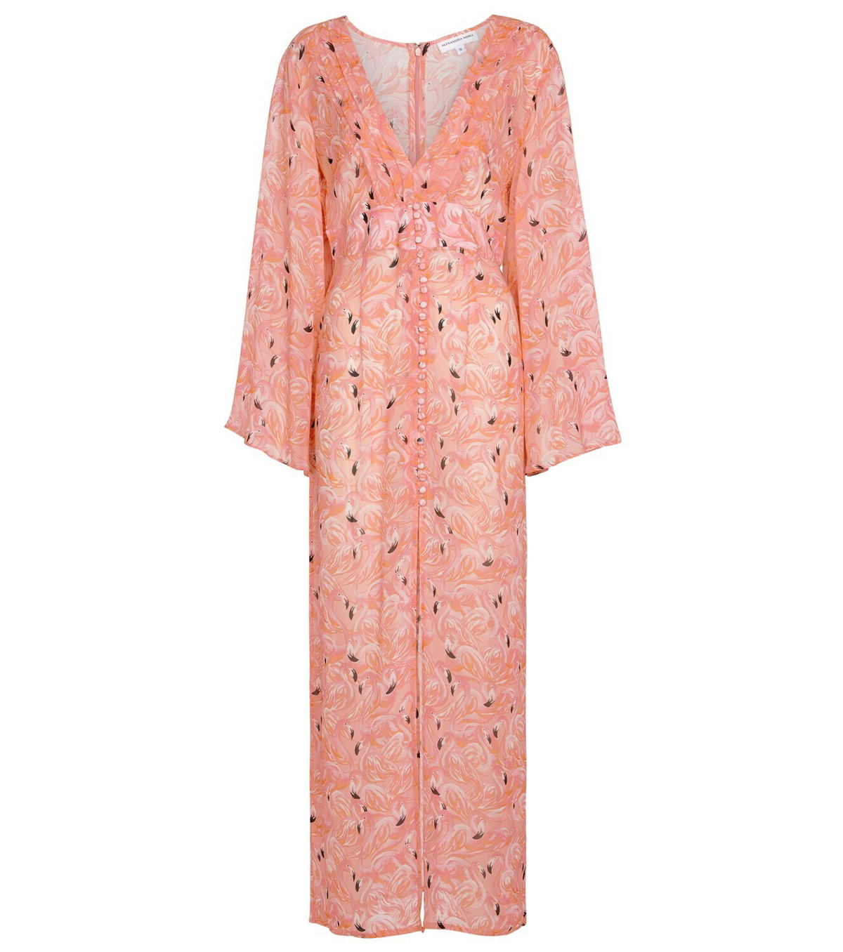 Buy Alexandra Miro Pink Saphira Cut-out Dress in Crepe de Chine for Women  in UAE