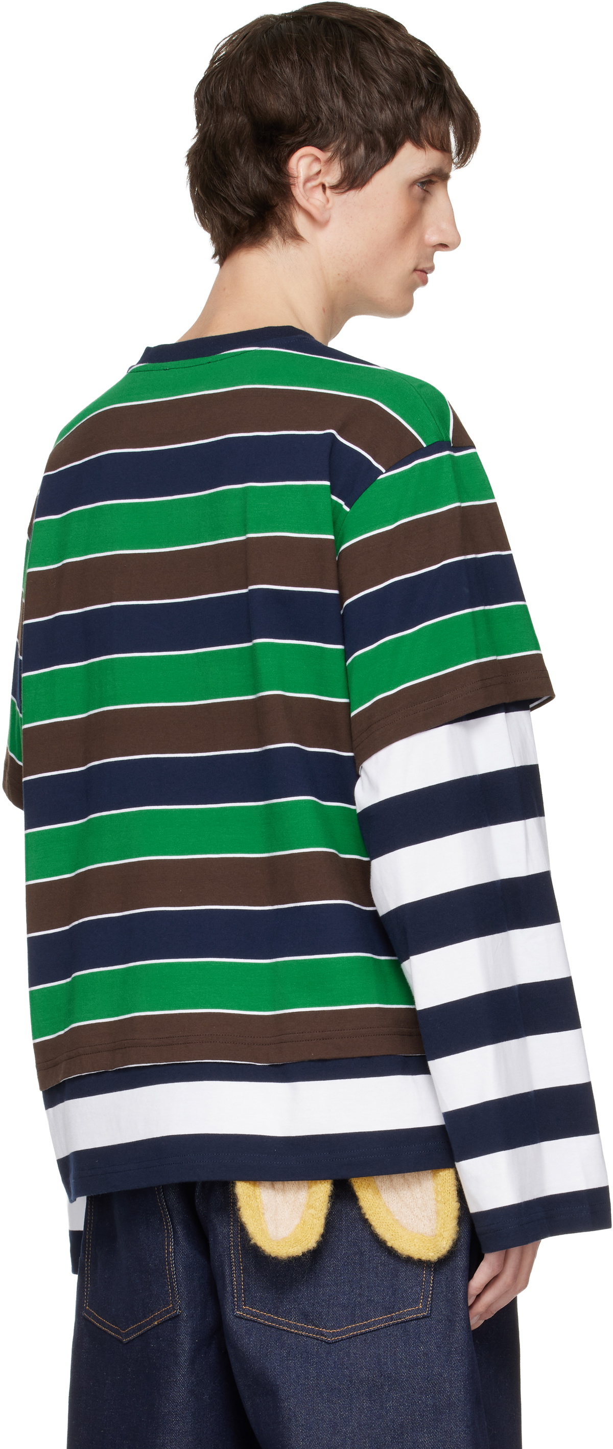 Charles Jeffrey LOVERBOY Multicolor Patch Long Sleeve 2-In-1 T