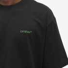 Off-White Men's Moon Arrow T-Shirt in Black/Green