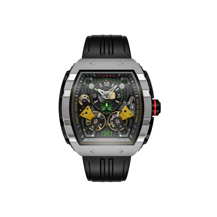 Photo: Nubeo Magellan Automatic Black Dial Mens Watch NB-6100-02