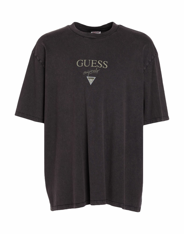 Photo: Guess Mens T-shirt Dark in Brown