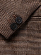 Enfants Riches Déprimés - Florence-Daytrip Double-Breasted Houndstooth Wool-Blend Blazer - Brown