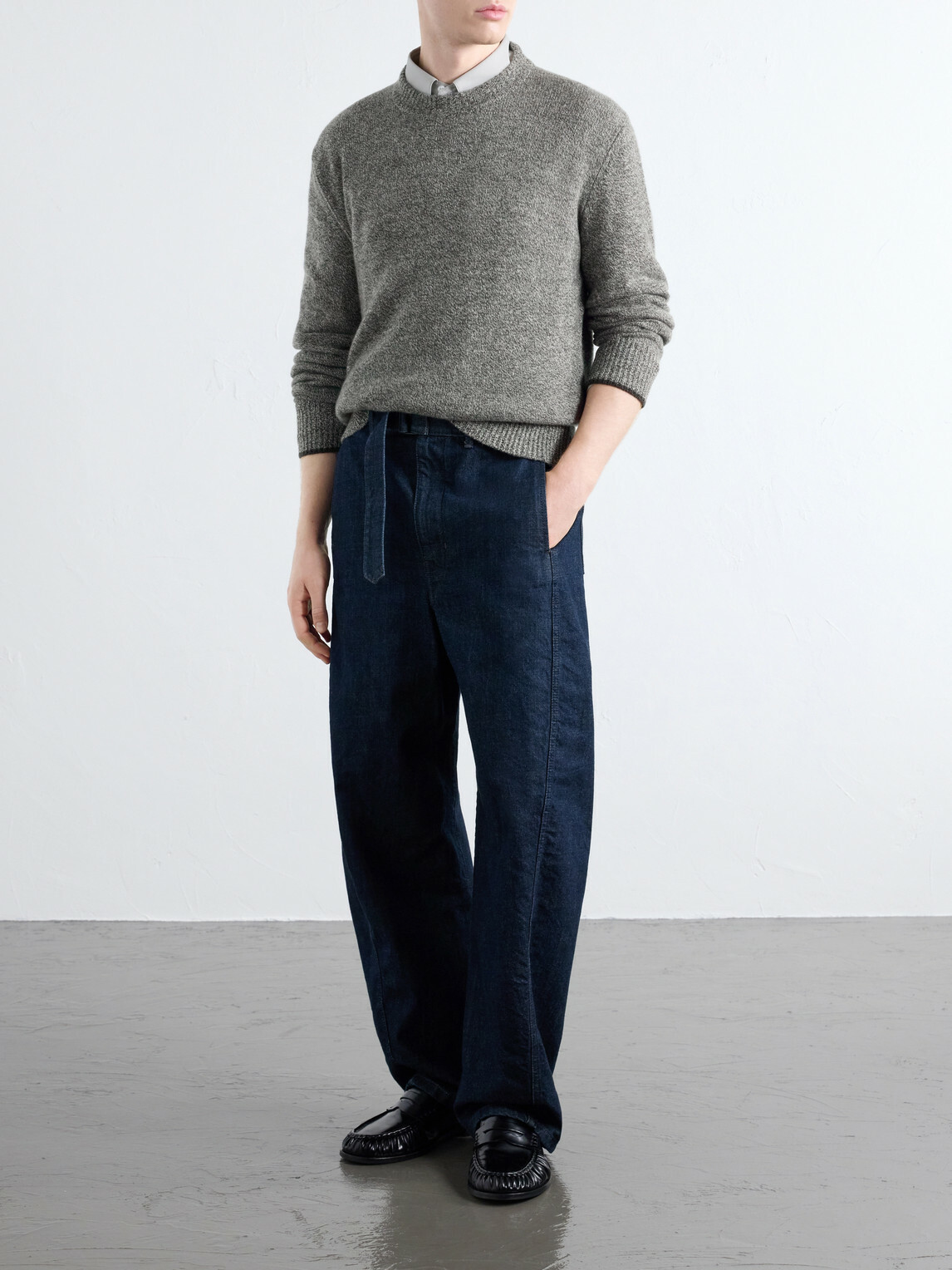 Altea - Wool and Cashmere-Blend Sweater - Gray