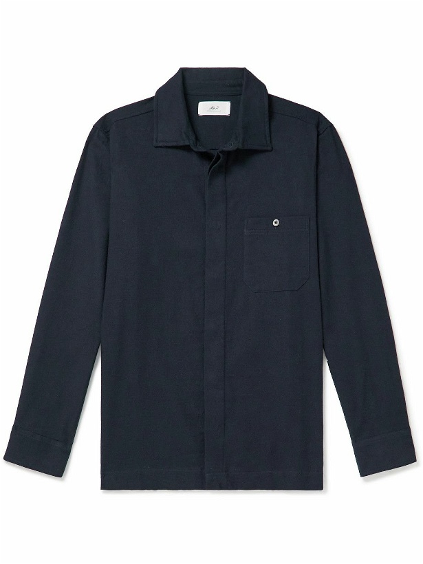 Photo: Mr P. - Cotton-Flannel Shirt Jacket - Blue