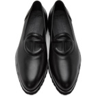 Telfar Black Logo Loafers