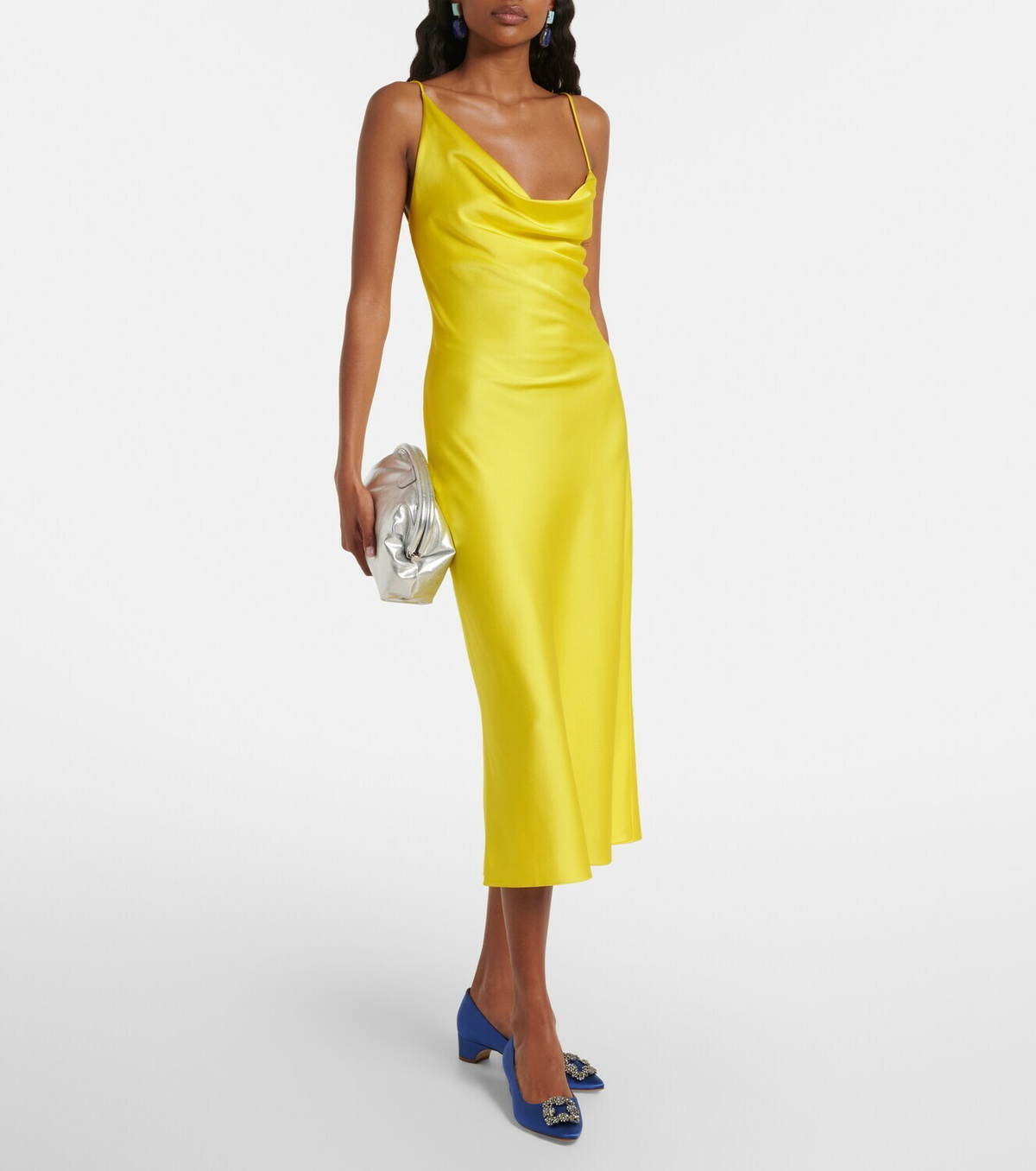 Manolo Blahnik Hangisi embellished satin pumps