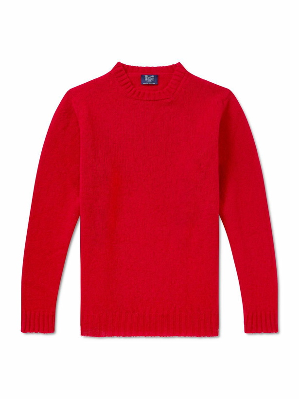 Photo: William Lockie - Virgin Wool Sweater - Red