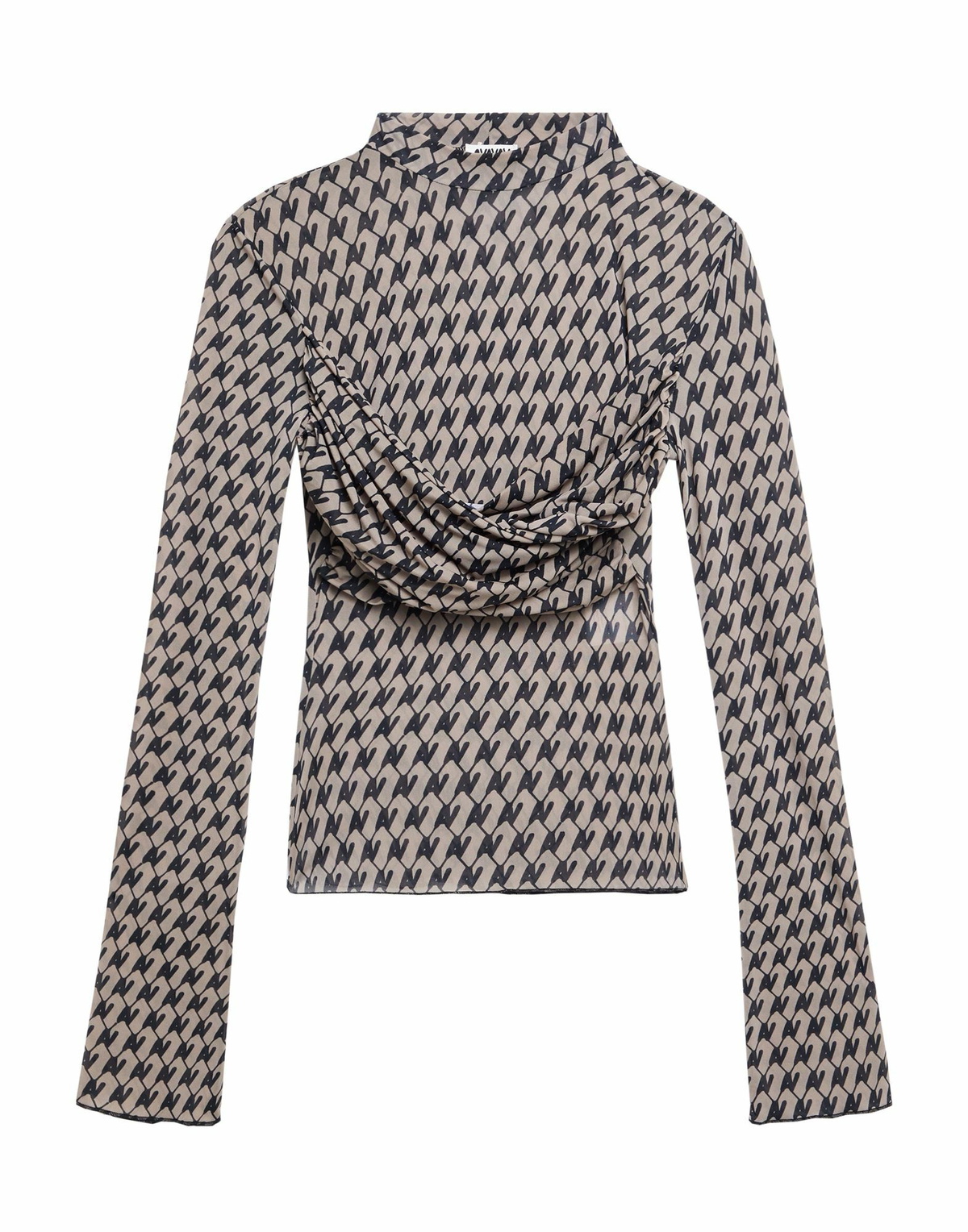 Avavav Womens Top Khaki