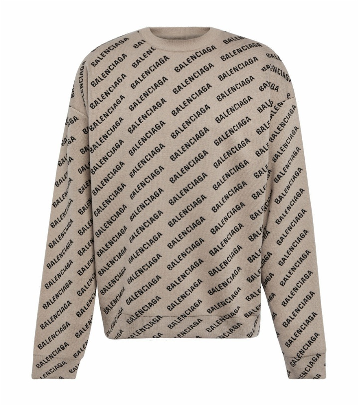 Photo: Balenciaga - Logo cotton and wool-blend sweater