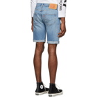 Levis Blue Denim 501 Original-Fit Cut-Off Shorts