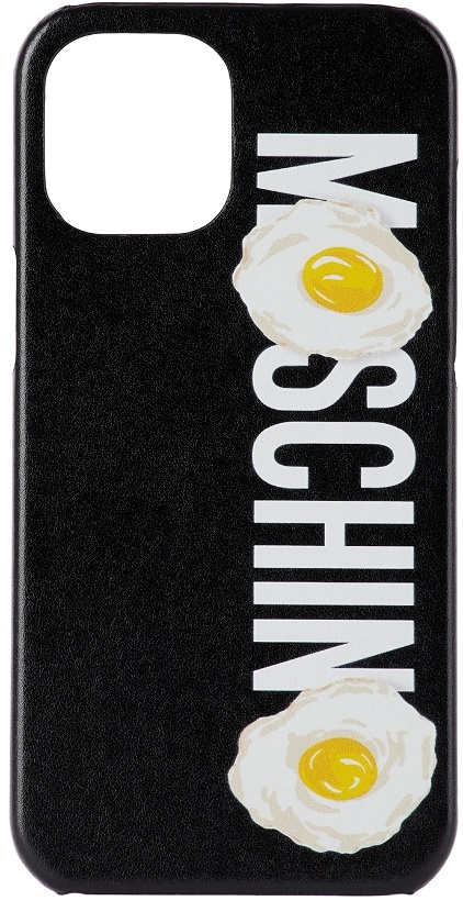 Photo: Moschino Black Logo Egg iPhone 12 Pro Max Case