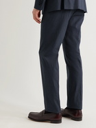 Etro - Straight-Leg Cotton-Blend Jacquard Suit Trousers - Blue