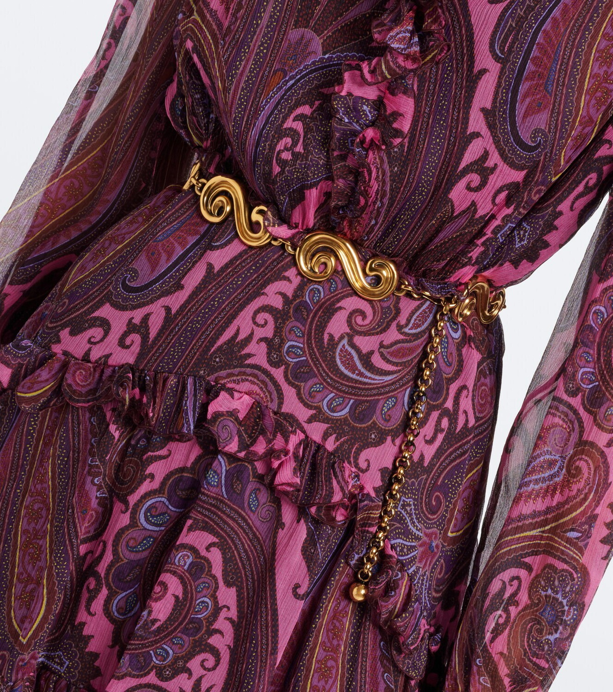 Etro Embellished chain belt