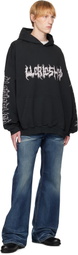 032c Black Faithless Oversized Hoodie