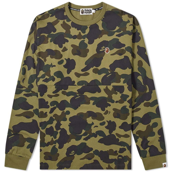 Photo: A Bathing Ape Long Sleeve 1st Camo Relaxed Tee