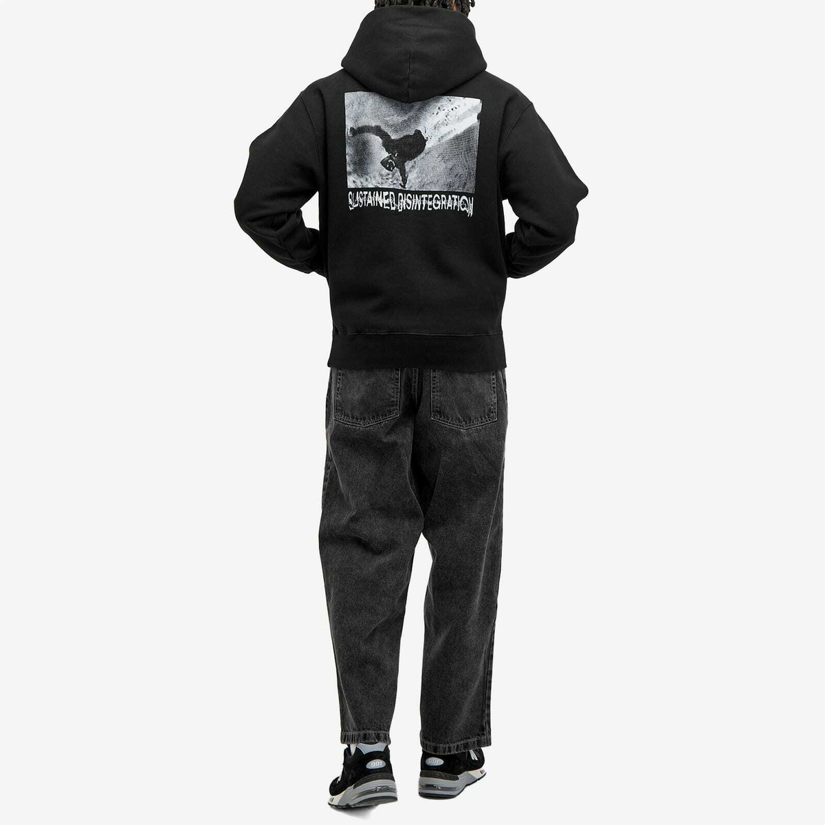 Polar Skate Co. Men's Sustained Disintergration Hoodie in Black