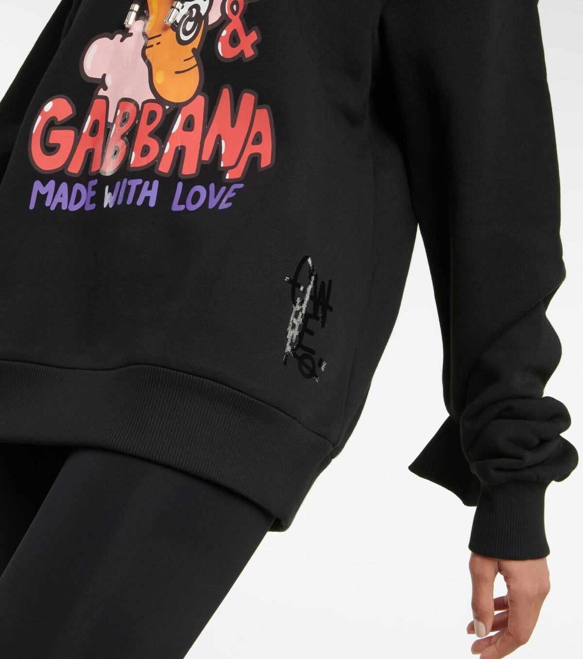 Dolce&Gabbana - Printed cotton-blend hoodie