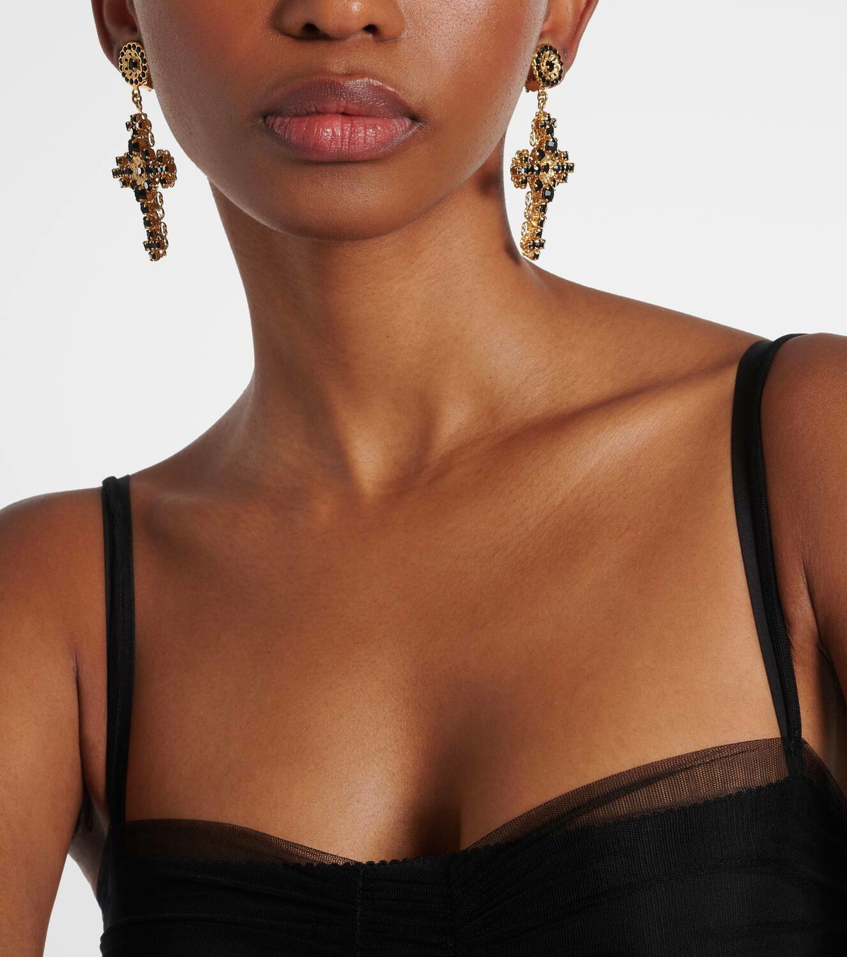 Dolce&Gabbana Crystal clip-on earrings