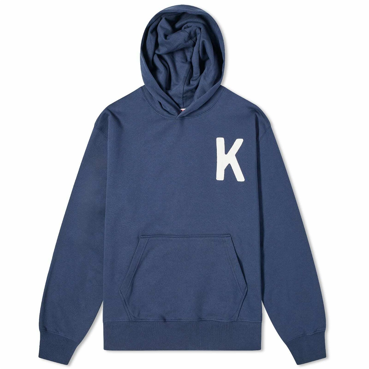Photo: Kenzo Men's Lucky Tiger Popover Hoody in Midnight Blue