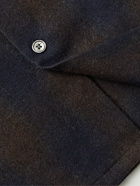 Our Legacy - Heusen Camp-Collar Checked Wool-Blend Overshirt - Blue