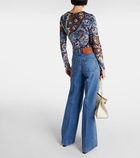 Etro Mid-rise flared jeans