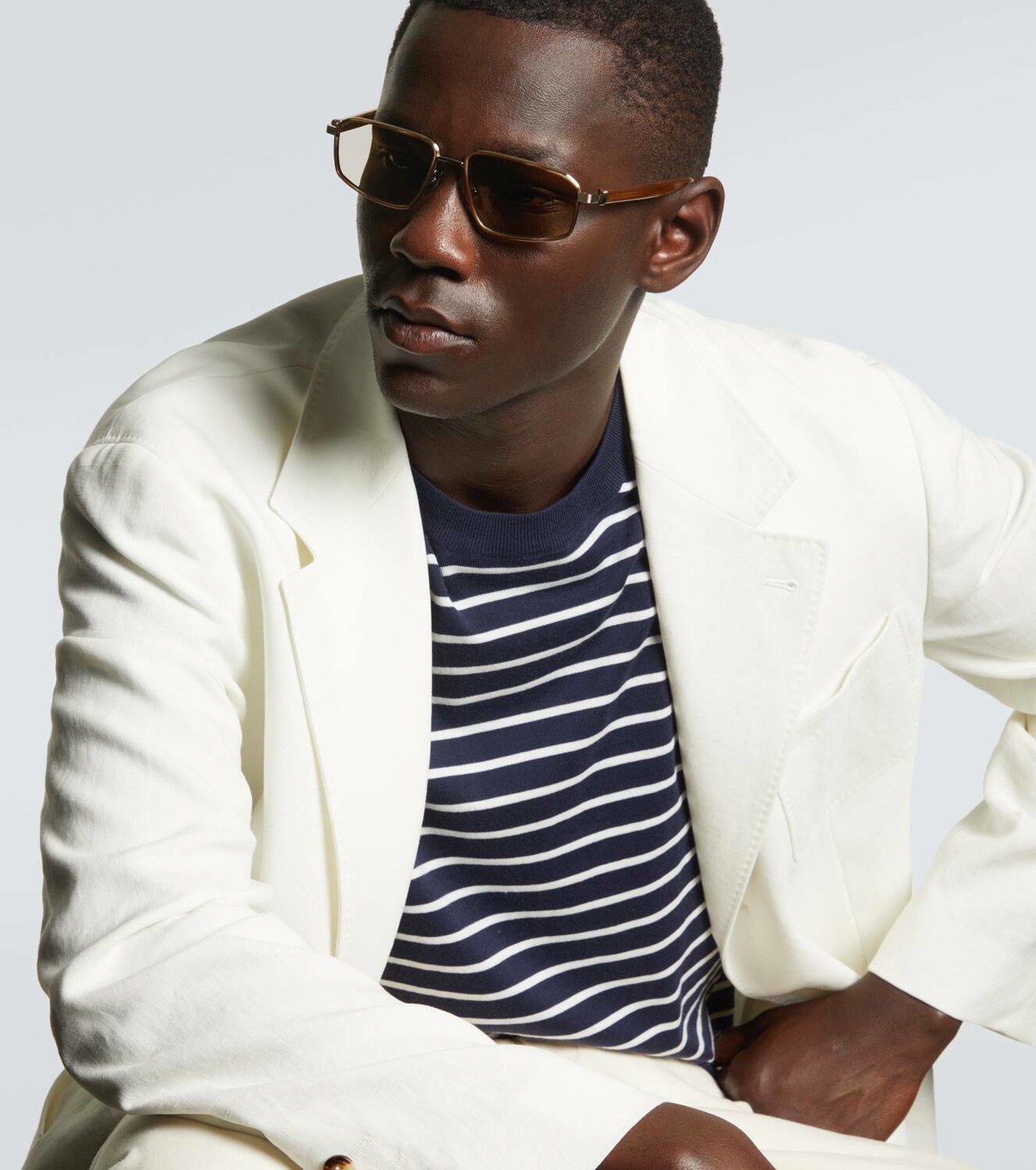 Brunello Cucinelli Jarama rectangular sunglasses Brunello Cucinelli