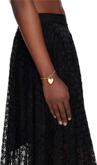 Givenchy Gold & Silver Heart Lock Bracelet