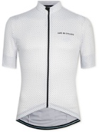CAFE DU CYCLISTE - Fleurette Polka-Dot Cycling Jersey - White