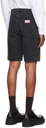 Kenzo Black Kenzo Paris Denim Shorts