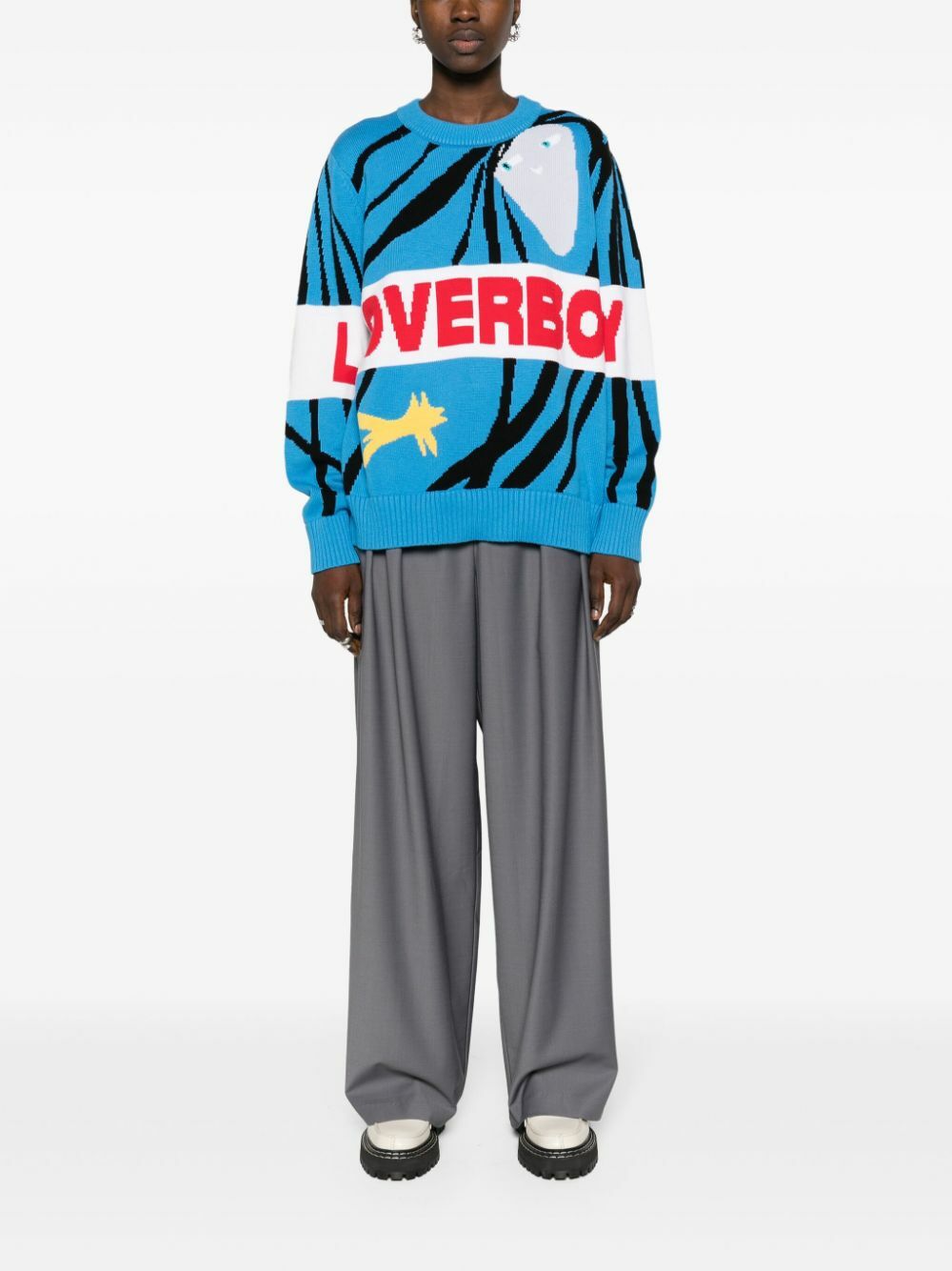 CHARLES JEFFREY LOVERBOY - Logo Cotton Jumper Charles