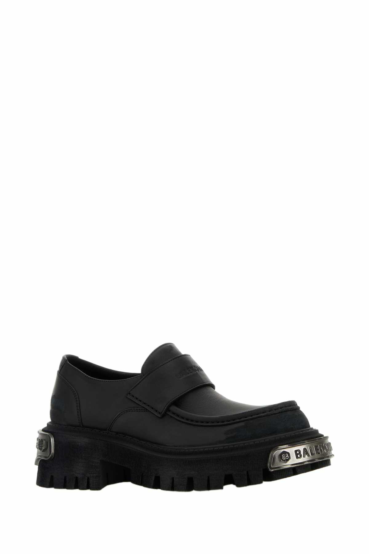Balenciaga Black Leather Tractor Loafers Balenciaga