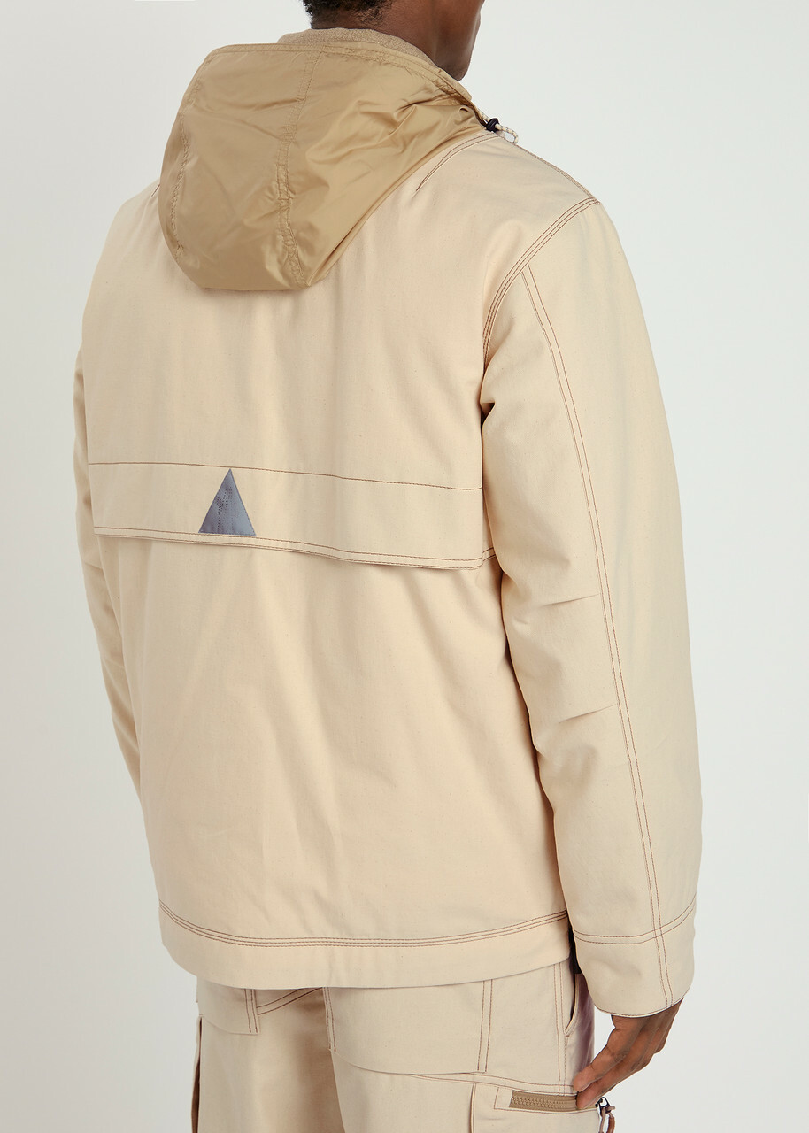 Moncler Grenoble Kelpius Padded Cotton-twill Overshirt Jacket Cream