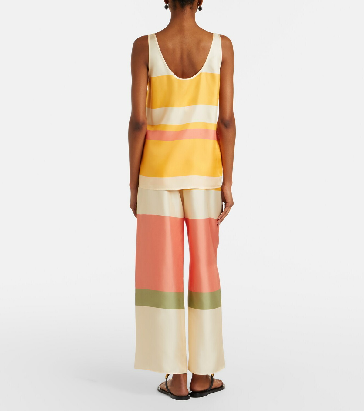 Eres Lollipop silk twill wide-leg pants