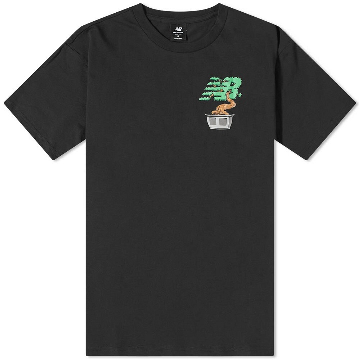 Photo: New Balance Men's Grey Day Roots T-Shirt in Black