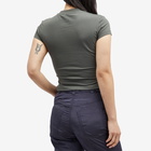 Daily Paper Women's Glow Cropped Short Sleeve T-Shirt in Chimera Green