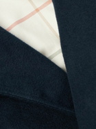 Loro Piana - Double-Breasted Cotton and Cashmere-Blend Peacoat - Blue