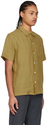 De Bonne Facture Khaki Linen Shirt