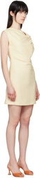 MSGM Off-White Twisted Minidress