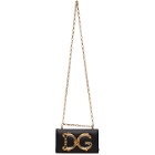 Dolce and Gabbana Black DG Girls Phone Bag