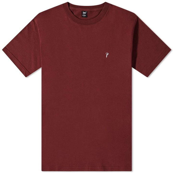 Photo: Patta Men's Basic Script P T-Shirt in Tawny Port